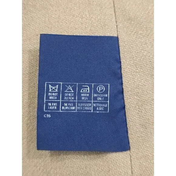 Burberrys Vintage Wool Trench Coat Liner Camel Removable Vest 100% Wool - Picture 8 of 9